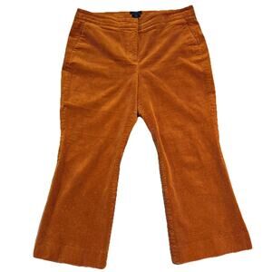 J CREW Womens Hayden Kickout Stretchy Crop Corduroy Pants Size 16